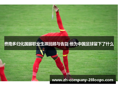 费南多归化国脚职业生涯回顾与告别 他为中国足球留下了什么