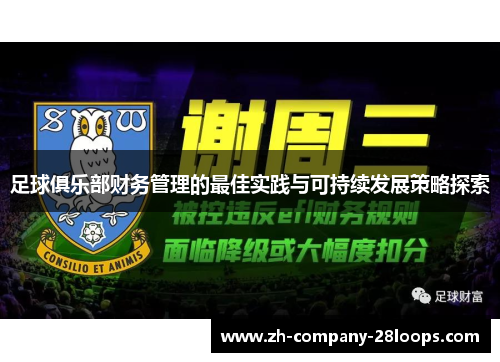 足球俱乐部财务管理的最佳实践与可持续发展策略探索